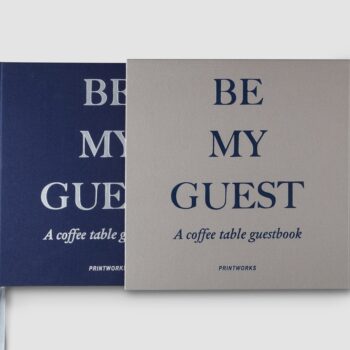 PRINTWORKS KNJIGA GOSTIJU SIVO PLAVA 