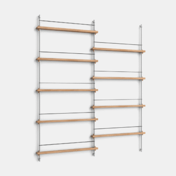 Moebe, Polica za časopise – MS.180.2 hrast nehrđajuči ćelik