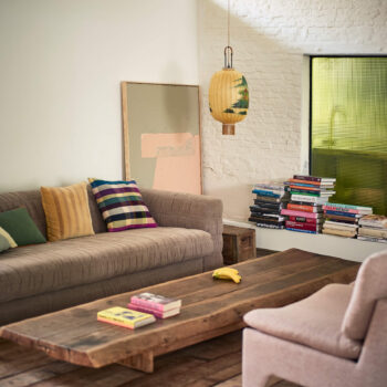 hkliving, Apstraktna slika Olive/Nude (100 cm × 120 cm)